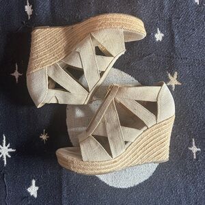 a new day Tan Wedge Sandals